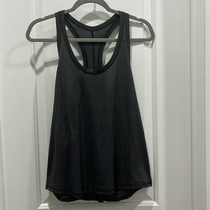 Lululemon Dark Gray Spilt Back Tank Top Sz 6 / 8